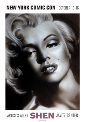 Marilyn, Silver by Shen - Iconic Wall Art Print for Modern & Glamorous Spaces