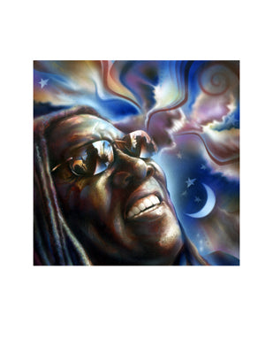 Framed Clarence Clemons: Friend of Mine by Shen | 22 x 17