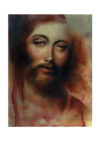 Framed Jesus by Shen | 19 x 13