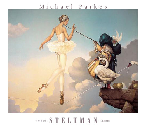 Framed Leda’s Daughter by Michael Parkes | 27 ½ x 31 3/8