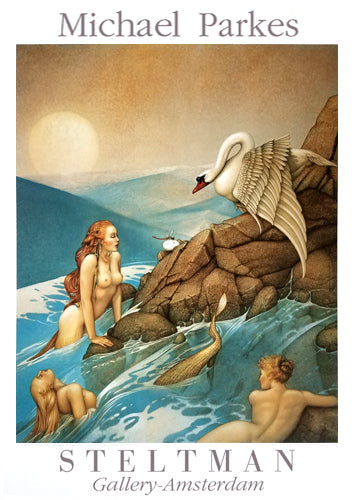 Framed Dragon Fly by Michael Parkes | 33 3/8 x 23 5/8