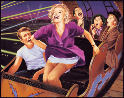 Framed Roller Coaster by Jean Mitchell | 16 x 20