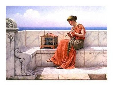 Song Without Words by John William Godward - Fine Art Print