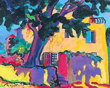 A Shady Corner by Gerry Baptist - Serene Wall Art Print for Your Home