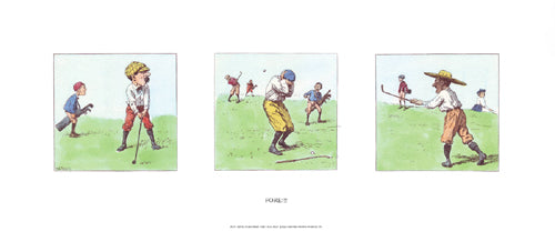 Fore!!! by A.B. Frost - Vintage Golf Art Print for Sports Enthusiasts
