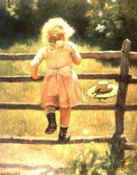 Straw Hat by Franz Wiesenthal - Original Wall Art Décor Print