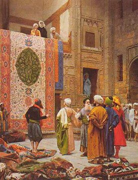 The Carpet Market by Jean-Leon Gerome