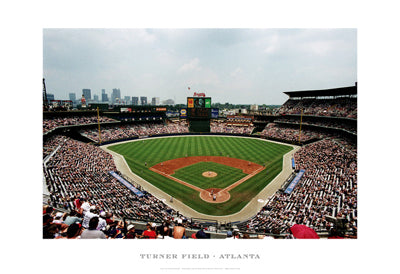 Framed Turner Field, Atlanta by Ira Rosen | 13 x 19
