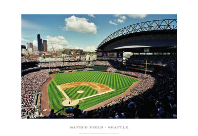 Framed Safeco Field, Seattle by Ira Rosen | 13 x 19