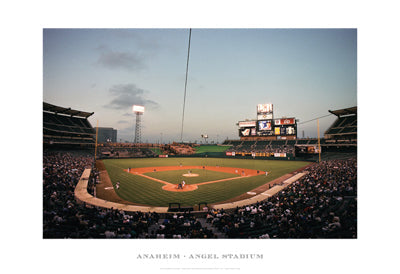 Framed Anaheim, Angel Stadium by Ira Rosen | 13 x 19