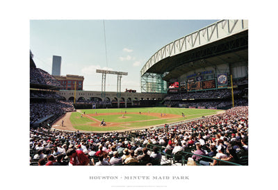 Framed Houston, Minute Maid Park by Ira Rosen | 13 x 19