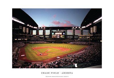 Framed Chase Field, Arizona by Ira Rosen | 13 x 19