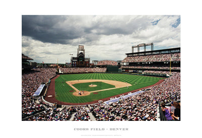 Framed Coors Field, Denver by Ira Rosen | 13 x 19