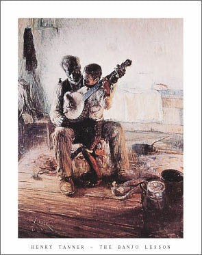 The Banjo Lesson by Henry Ossawa Tanner - Captivating Art Print for Your Home