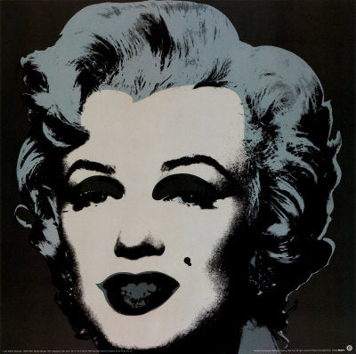 Marilyn Monroe, 1967 Black by Andy Warhol - Iconic Pop Art Print