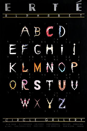 Framed Alphabet (Black) by Erté - Romain de Tirtoff | 36 x 24