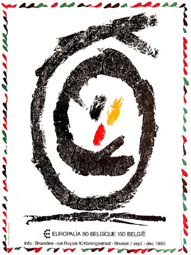 Europalia 80 Belgique: Pierre Alechinsky Wall Art Print - Shop Now