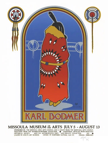 Framed Karl Bodmer Exhibition Poster by Monte Dolack | 25 x 19