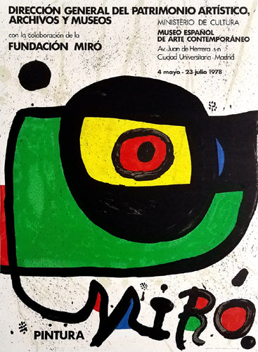 Pintura, 1978 by Joan Miró - Authentic Abstract Art Print