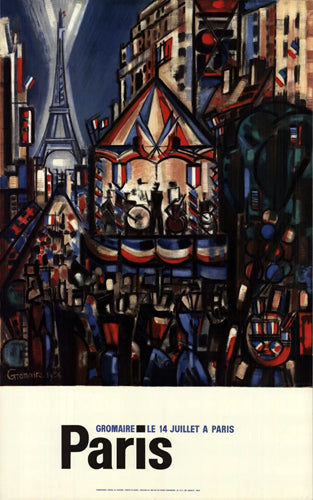 Framed July 14th in Paris (Bastille Day) by Marcel Gromaire