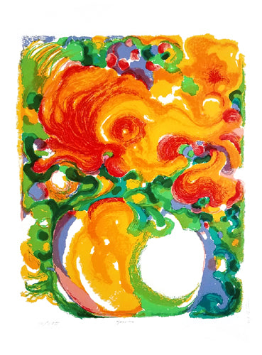 Zinnias by Ronald Julius Christensen: Vibrant Floral Art Print for Your Home