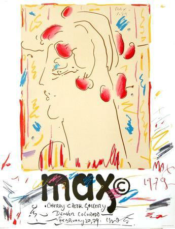 Framed Cherry Creek Gallery by Peter Max | 28 ½ x 22 ¾