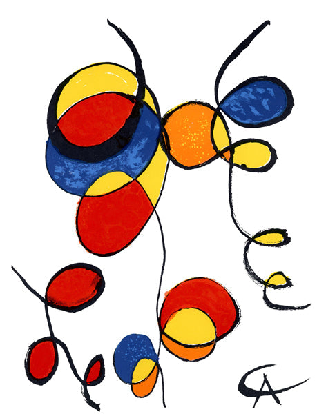 Framed Spirales by Alexander Calder | 15 x 11 ½