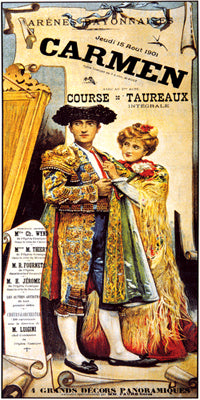 Art Print Carmen by Anon: Spanish Opera Wall Art Décor