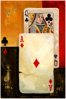 Poker Queen by Barbara Katz - Captivating Art Print for Your Home Décor