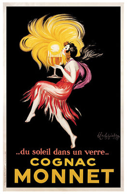 Cognac Monnet by Leonetto Cappiello: Vintage French Art Print for Wall Décor