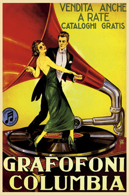 Grafofoni Columbia Wall Art | 20 3/8 x 14 3/8 Art Print