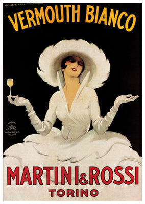 Vermouth Bianco by Marcello Dudovich - Vintage Italian Art Print for Sale