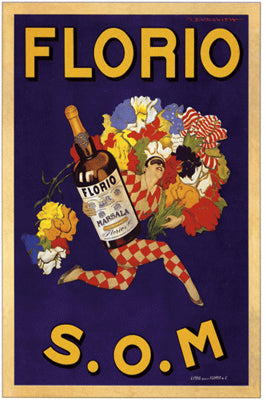Florio S.O.M. by Marcello Dudovich: Vintage Italian Art Print