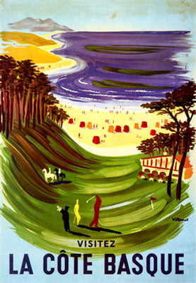 Le Cote Basque Art Print by Bernard Villemot - Shop Now for Modern Wall Decor