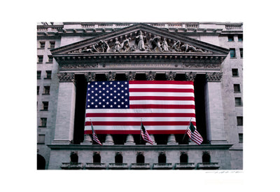 Stock Exchange, Flag by Viktor Balkind - Abstract Wall Art Print | 13x19 " Decor