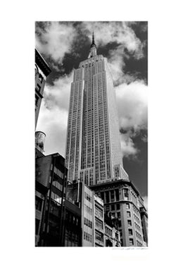 Empire State Building Vertical Art Print by Viktor Balkind | Iconic NYC Skyscraper Wall Art Décor