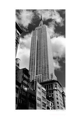 Empire State Building Vertical Art Print by Viktor Balkind | Iconic NYC Skyscraper Wall Art Décor