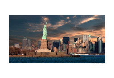 Downtown NYC Panorama Art Print by Viktor Balkind - Iconic New York City Wall Art Décor