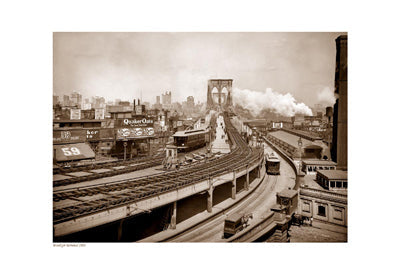 Framed Brooklyn Terminal, 1903 (sepia) 13 x 19