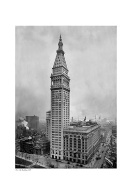 MetLife Building 1909 - Vintage New York City Architectural Art Print | Historic NYC Wall Decor