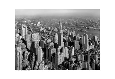 Aerial View of Chrysler Building, 1932 - Vintage New York City Art Print for Sale
