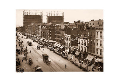Little Italy, 1908 Sepia Art Print - Vintage New York City Wall Art Decor
