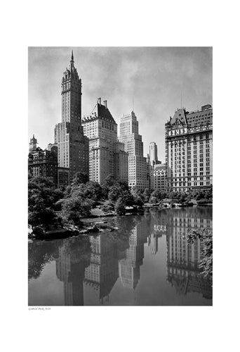 Framed Central Park, 1933 19 x 13