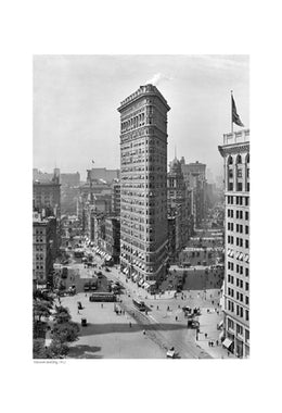 Flatiron Building 1912 Art Print - Vintage New York City Photography Wall Art Decor 19x13 inch
