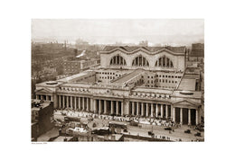 Penn Station 1910 Sepia Art Print - Vintage New York City Wall Art Decor 13x19 inch