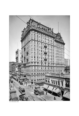 Hotel Manhattan, 1904 - Vintage New York City Wall Art Print