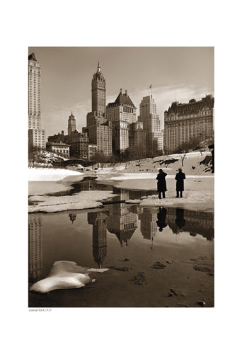 Framed Central Park, 1933 (sepia) 19 x 13