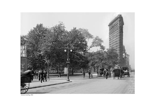 Flatiron Building, 1906 - Iconic New York City Wall Art Print | Vintage Photography Décor