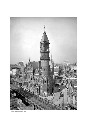 Jefferson Market Courthouse, 1905 Art Print - Vintage New York City Wall Art Decor 19x13 inch