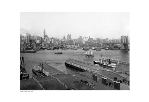 Framed Heart of New York, 1905 13 x 19
